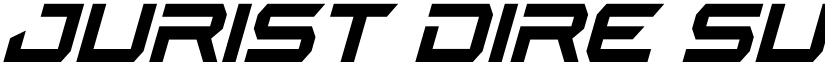 Jurist Dire Super-Italic font