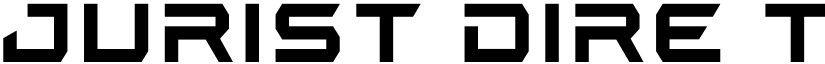 Jurist Dire Title font