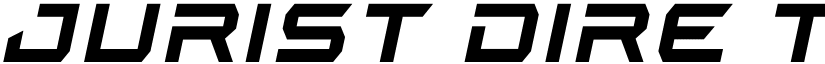 Jurist Dire Title Italic font