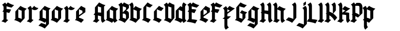 Forgore font download
