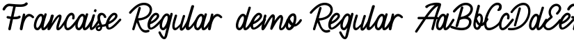 Francaise Regular demo Regular font