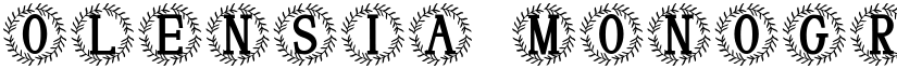 Olensia Monogram font
