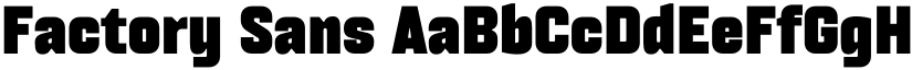 Factory Sans font