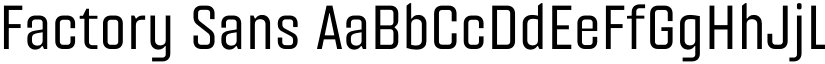 Factory Sans font