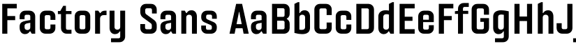 Factory Sans font