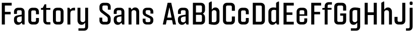 Factory Sans font download