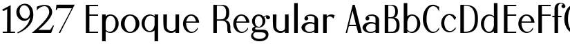 1927 Epoque Regular font
