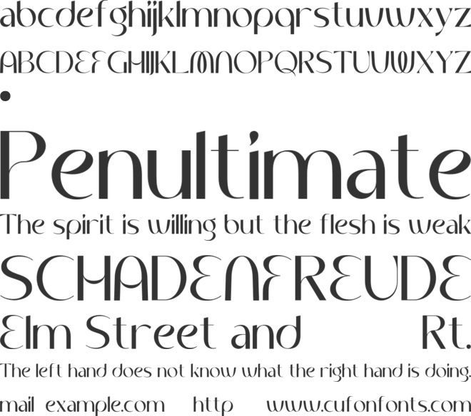 AGEKIA font preview