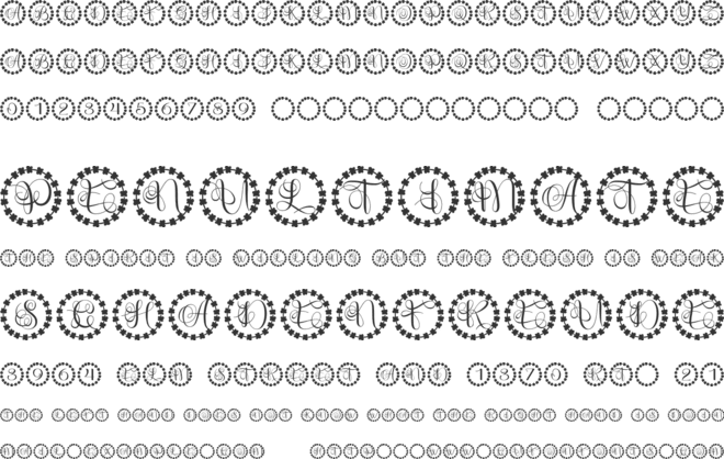 Olivenza Monogram font preview