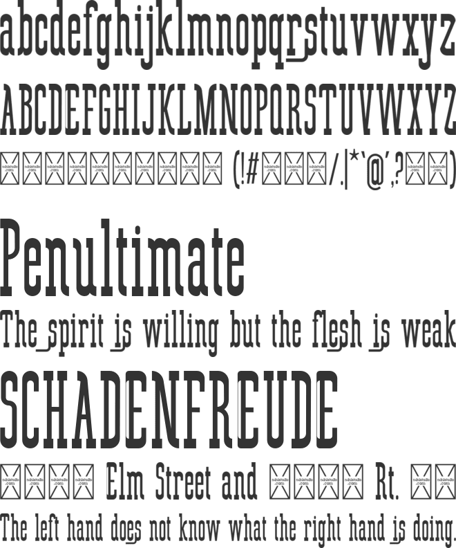 Esmarelle font preview