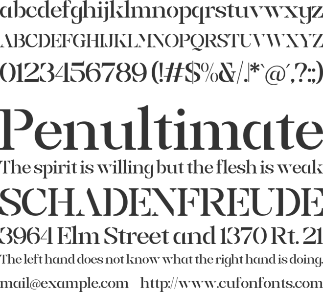 Prodes Stencil font preview