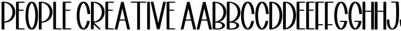 People Creative font