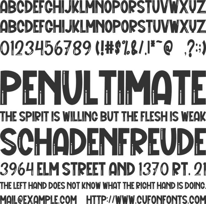 Stories Thinking font preview