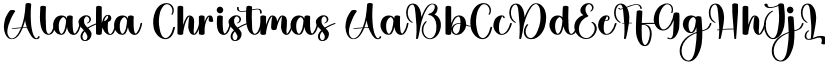 Alaska Christmas font