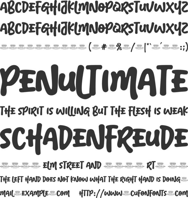 Hamburgo font preview