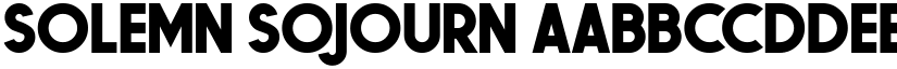 Solemn Sojourn font