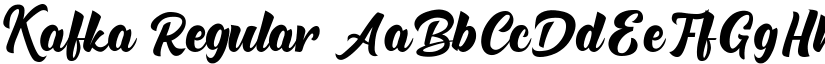 Kafka Regular font