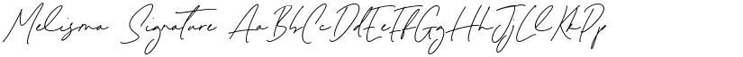 Melisma Signature font download