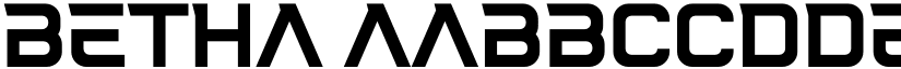 Betha font