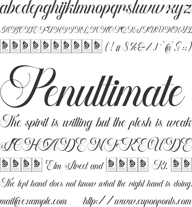 Artho Willians font preview