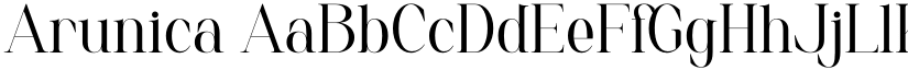 Arunica font