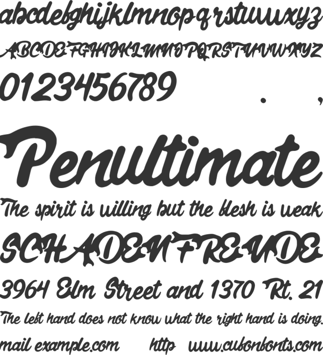 Kaimana Sundaland font preview