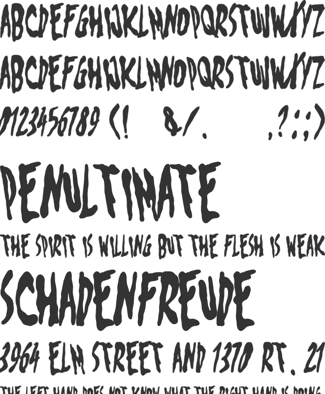 Psychogrind font preview
