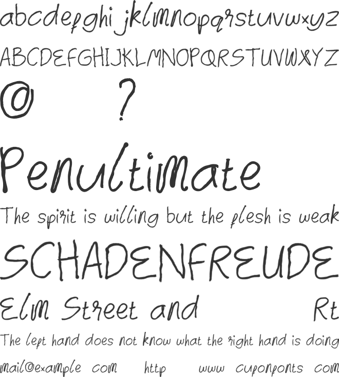 Baycat_freebie font preview