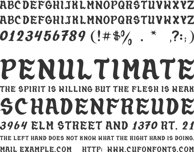 Latina Popular font preview
