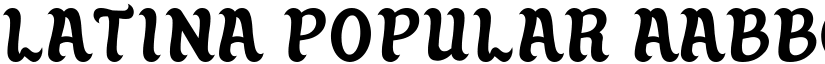 Latina Popular font download
