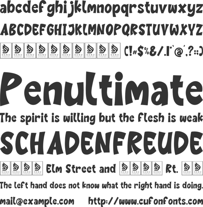 Mister Humble font preview