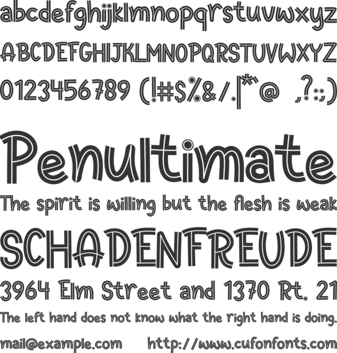 Innerline font preview