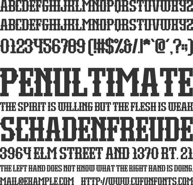True Story font preview