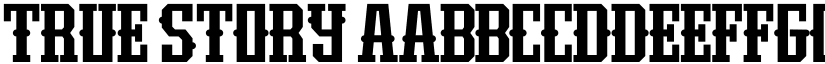 True Story font download