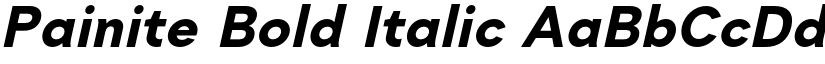 Painite Bold Italic font