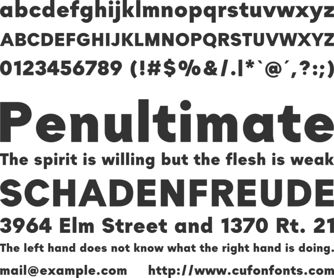 Painite font preview