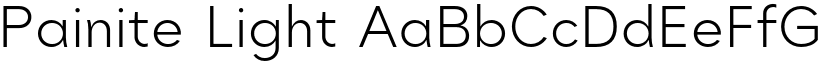 Painite Light font