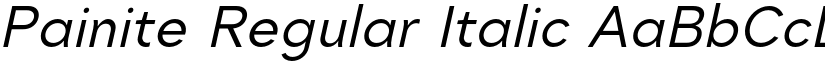 Painite Regular Italic font
