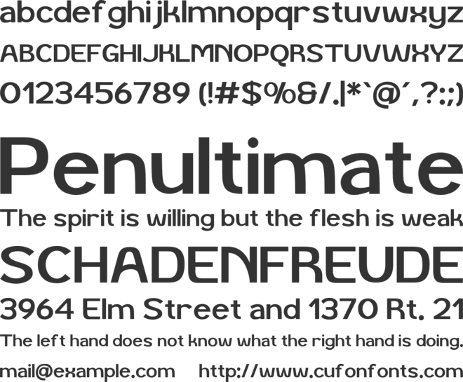 Glyko Sans font preview
