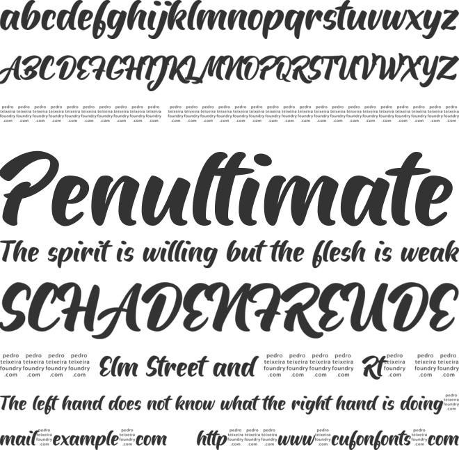 Ayaha font preview