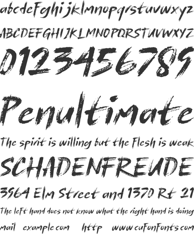 Mashiro font preview