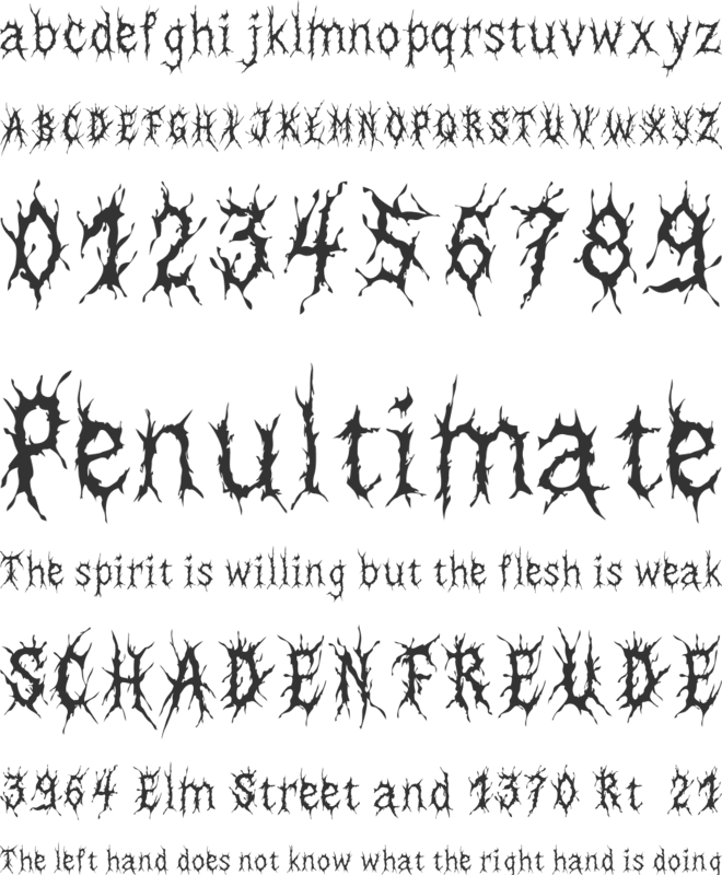 Vladmere font preview