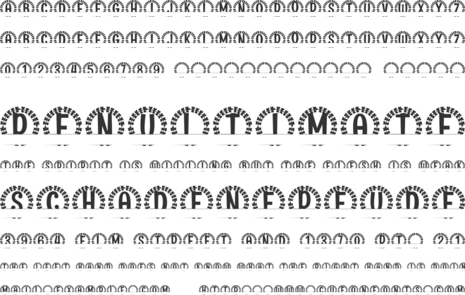 Sylvaleaf Split Monogram font preview