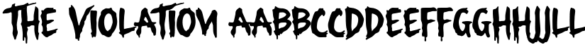 The Violation font download