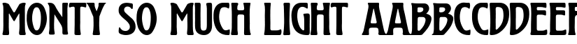 Monty So Much font download