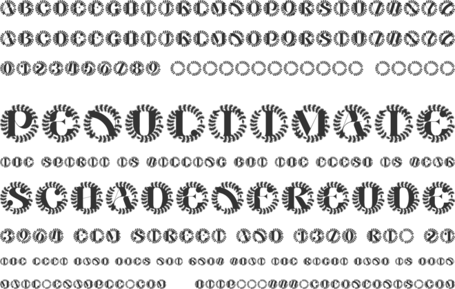 Verdelune Monogram font preview
