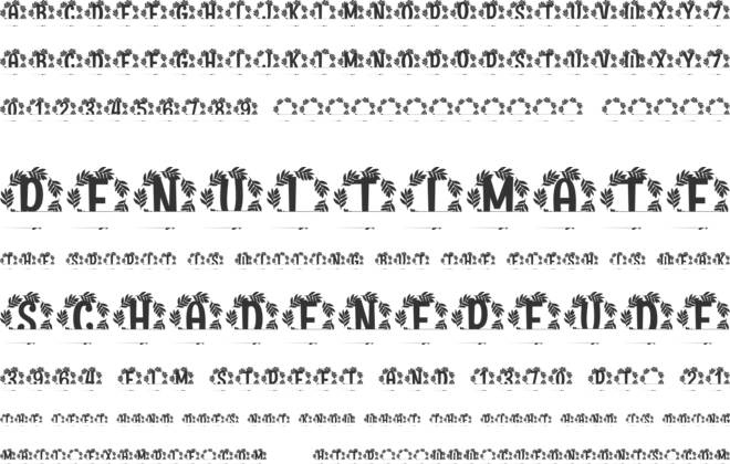 Sylvoria Split Monogram font preview