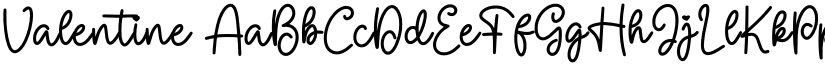 Valentine font