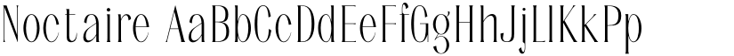 Noctaire font