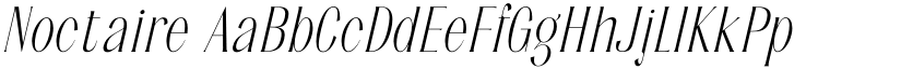 Noctaire font
